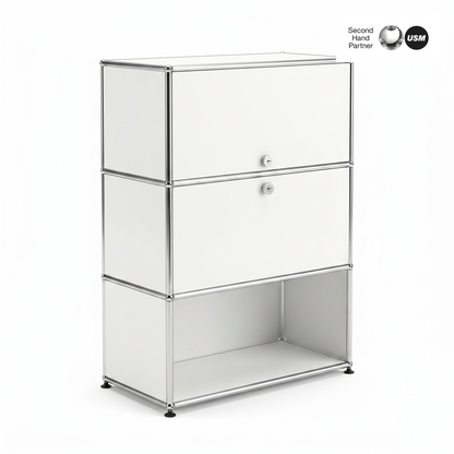 USM Haller Highboard 1x3 weiß
