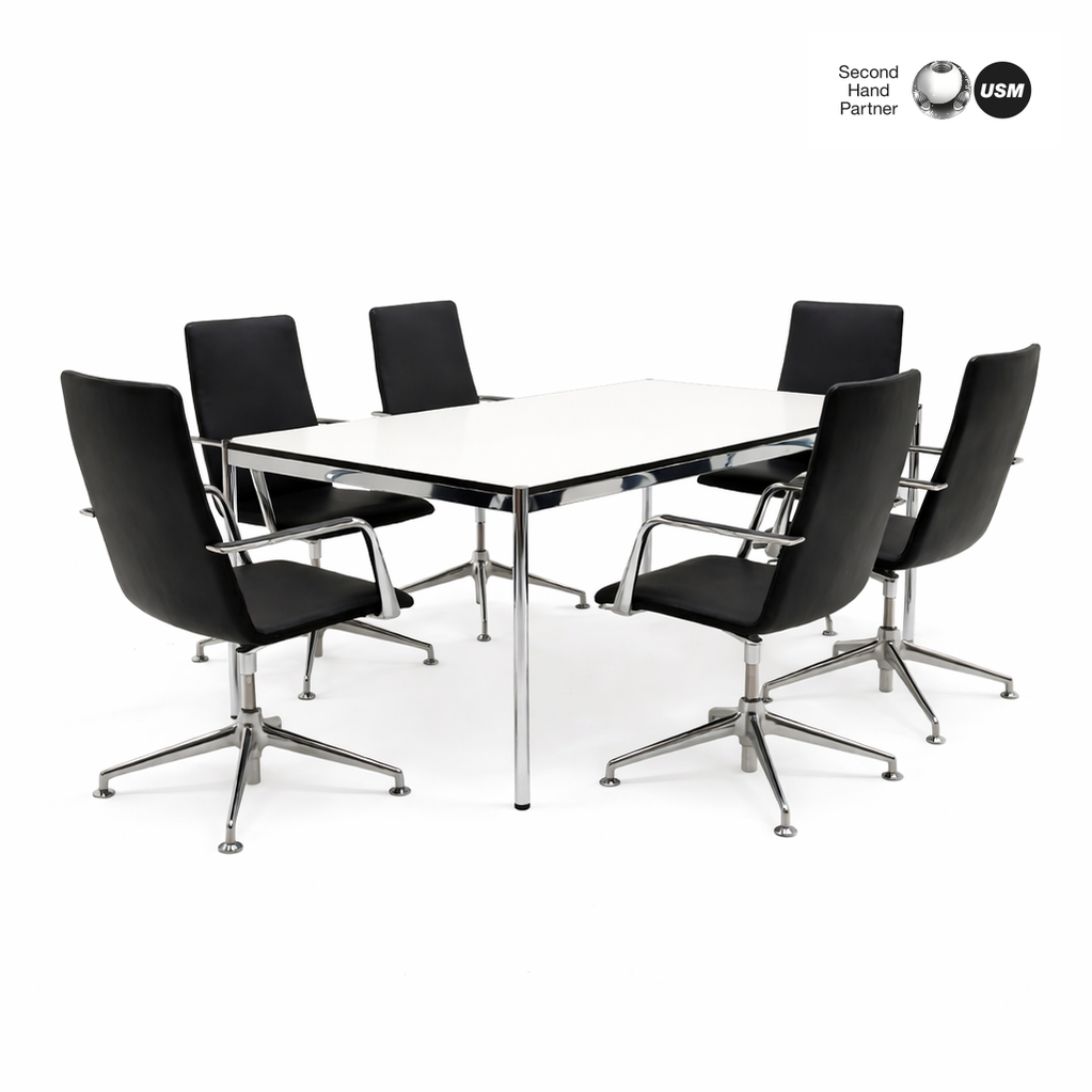 Besprechungs-Set für 6 Personen: USM/Brunner
