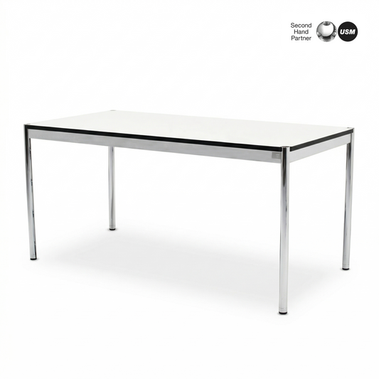 USM Haller Tisch 175x75cm perlgrau/weiß
