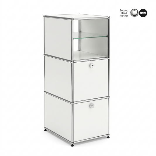 USM Haller Highboard 1x3 weiß