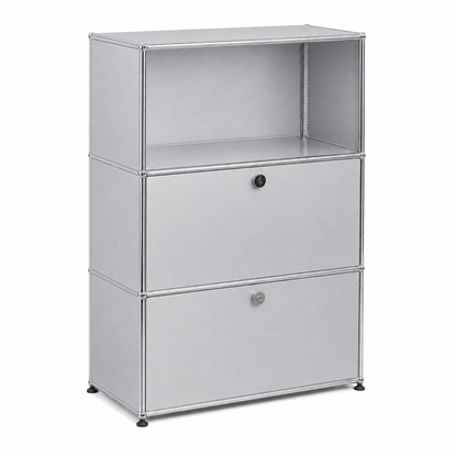 USM Haller Highboard 1x3 Mattsilber