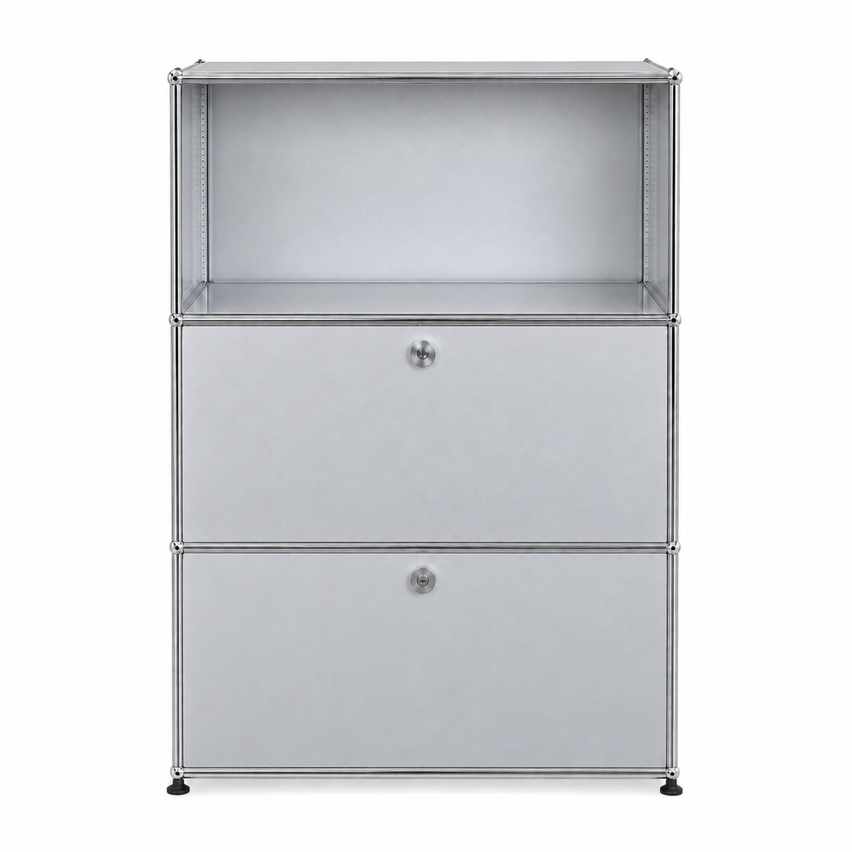 USM Haller Highboard 1x3 Mattsilber