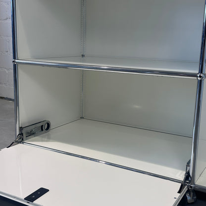Technikmöbel 152,5x52,5x63mm weiß 2x Klappen