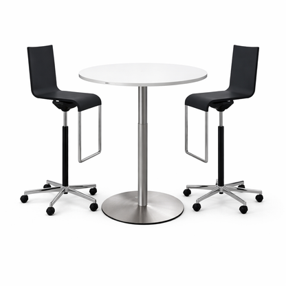 Vario Besprechungstisch 90cm höhenverstellbar weiß