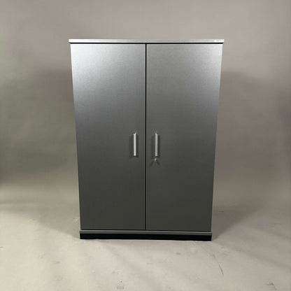 Vario Sideboard 3OH anthrazitgrauer abschließbarer Hochschrank 116x79x43 cm