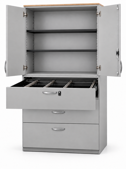 Steelcase Aktenschrank 6OH mit HR-Auszügen
