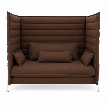 Vitra Alcove Highback 2-Sitzer Sofa braun