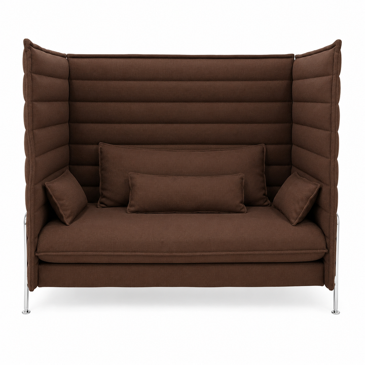 Vitra Alcove Highback 2-Sitzer Sofa braun