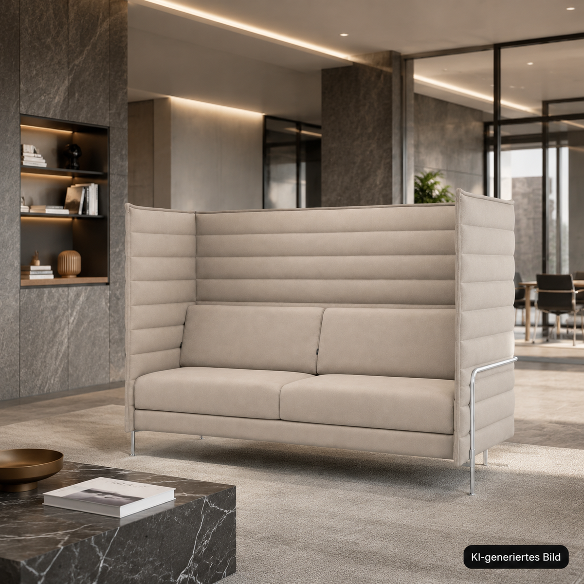 Vitra Alcove Highback 3-Sitzer creme