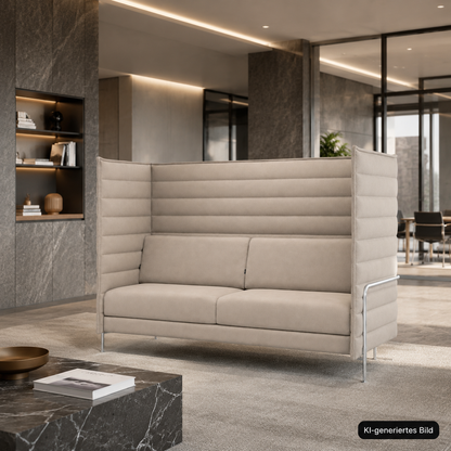Vitra Alcove Highback 3-Sitzer creme