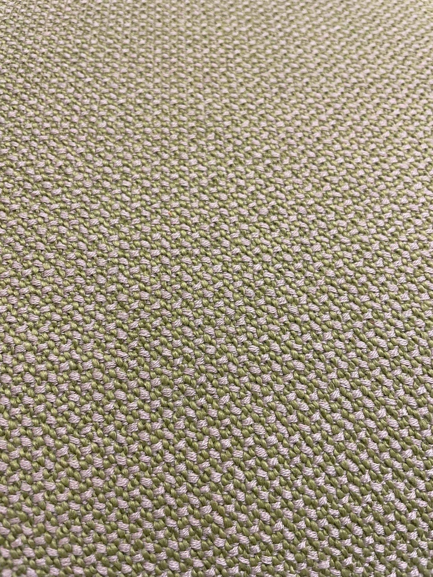 Close-up of green textured fabric for Vitra Alcove Lowback Love Seat upholstery