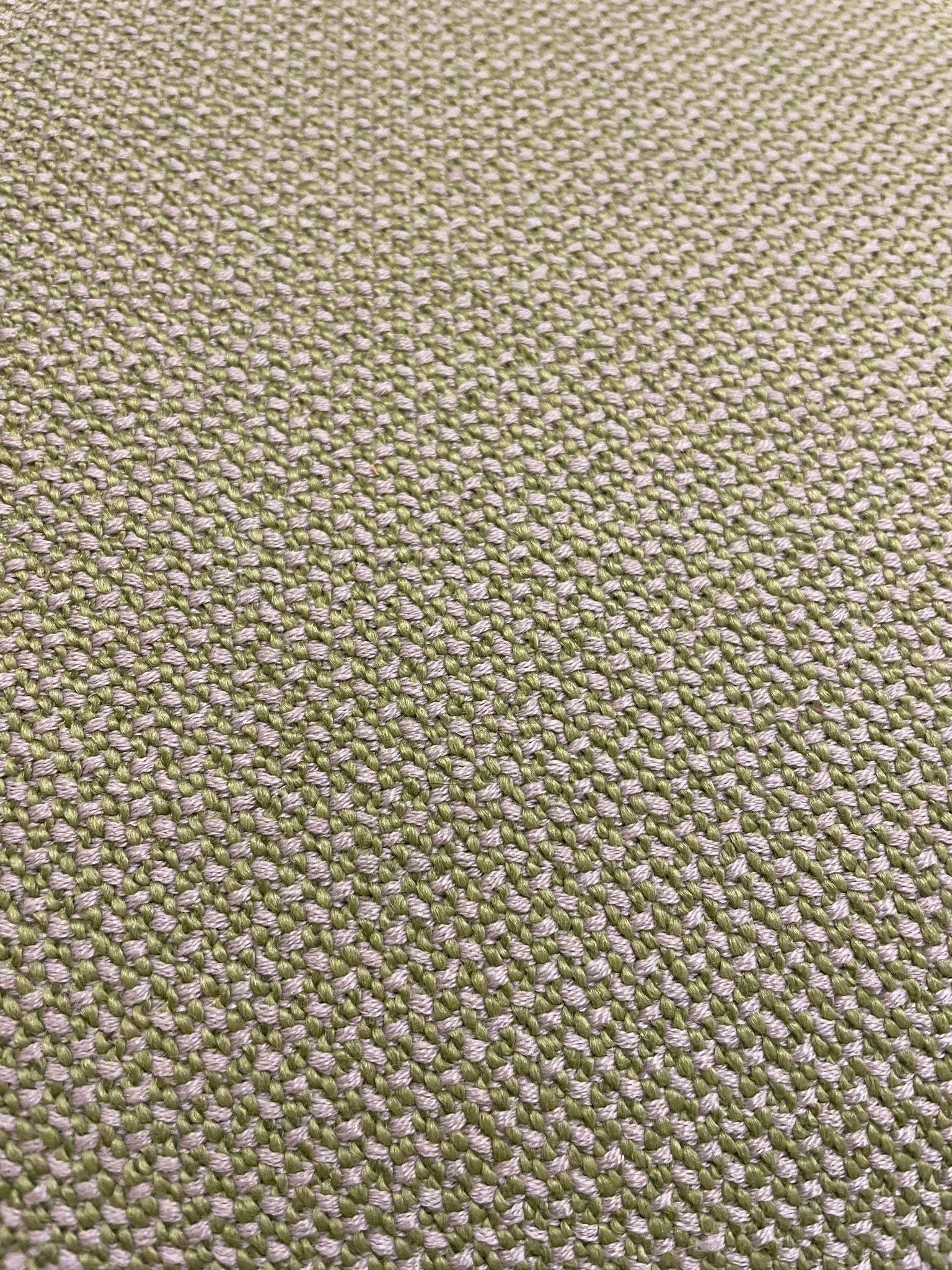 Close-up of green textured fabric for Vitra Alcove Lowback Love Seat upholstery