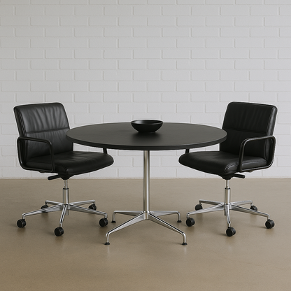 Vitra Besprechungstisch Segmented Table Eiche schwarz 130cm [AKTION -33%]
