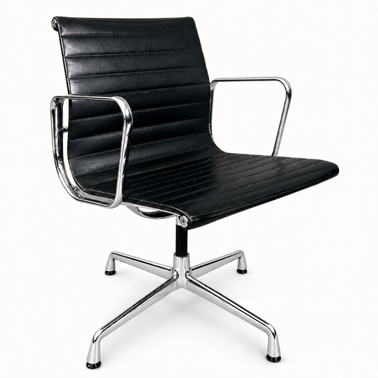 Vitra EA 108 Leder schwarz
