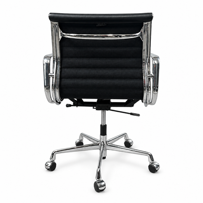 Vitra EA 117 Leder schwarz Chrom