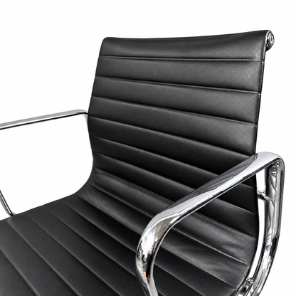 Vitra EA 117 Leder schwarz Chrom