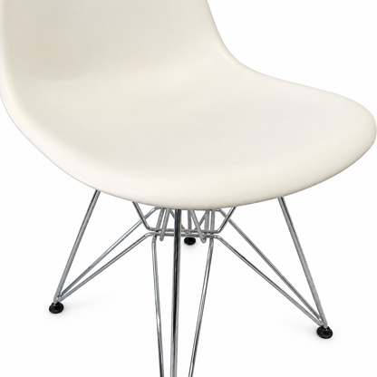 Vitra Eames Plastic Side Chair DSR weiß