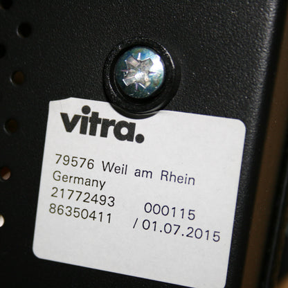 Vitra Eames Segmented Table label with Weil am Rhein address and 01.07.2015 date.