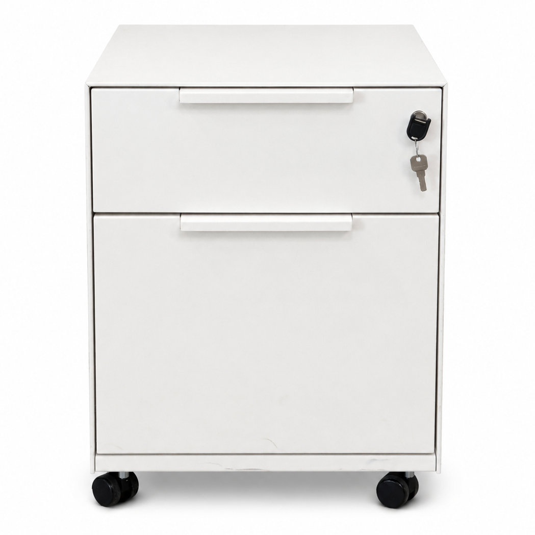 Vitra MBE Rollcontainer 2 Schubladen weiß