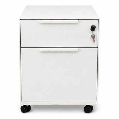 Vitra MBE Rollcontainer 2 Schubladen weiß