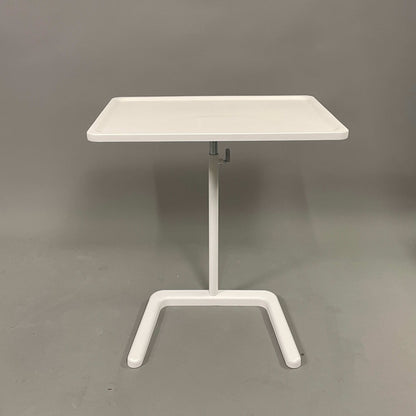 Vitra NesTable Beistelltisch weißer höhenverstellbarer und neigbarer Tisch mit Chromgestell