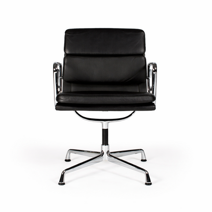 Vitra EA 207 Soft Pad Chair Leder schwarz
