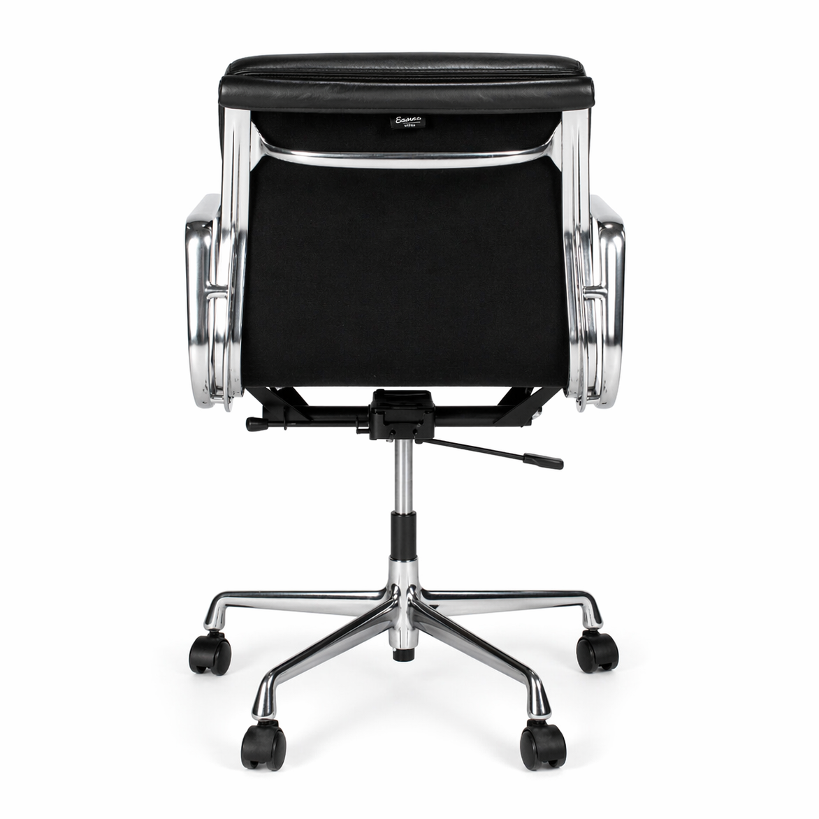Vitra EA 217 Leder schwarz Alu
