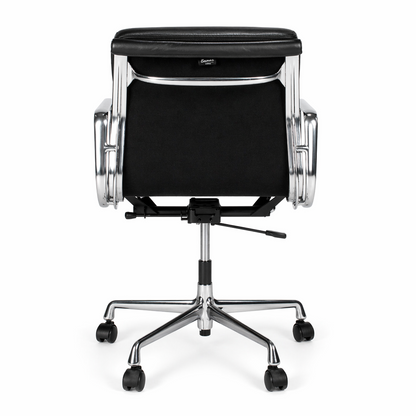 Vitra EA 217 Leder schwarz Alu
