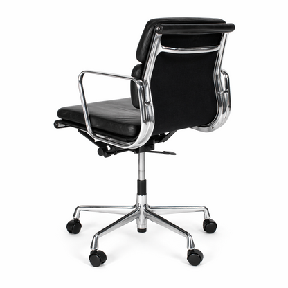 Vitra EA 217 Leder schwarz Alu