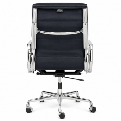Vitra EA 219 Leder schwarz Chrom