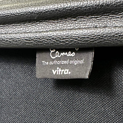 Vitra EA 108 Leder schwarz Chrom
