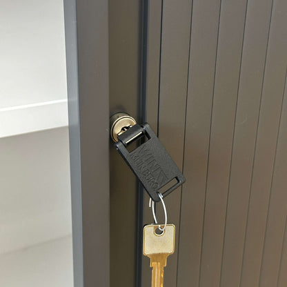 WINI Rollladenschrank lock with key in dark anthracite cabinet door