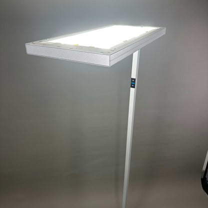 Waldmann Lavigo LED Stehlampe silber mit 85W Leistung und integriertem Bewegungssensor