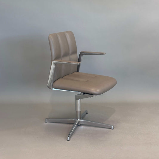 Walter Knoll Lead Chair drehbarer Stuhl aus braunem Leder mit arretierbarer Rückenlehne und verstellbarer Gegenkraft