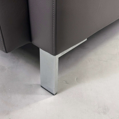 Walter Knoll Ledersessel Foster 500 dunkelbraun Design von Norman Foster mit Metallfuß