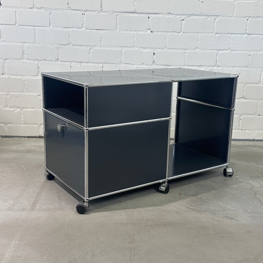 Technikmöbel anthrazit 1 Klappe seitlich 100x500x550+80mm