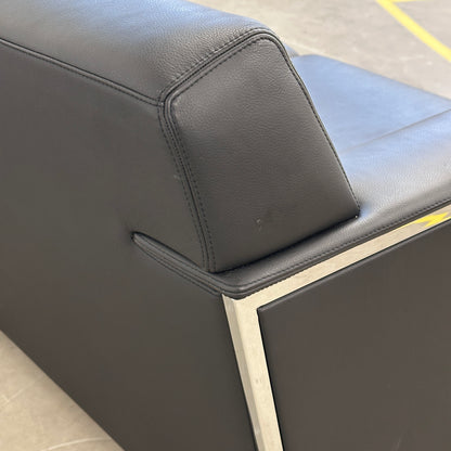 Moroso 3-Sitzer Steel Leder schwarz