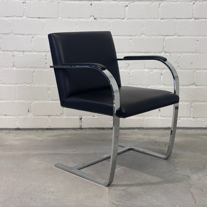 Artikelanlage Brno Sessel Leder schwarz Flachstahl_SWKBR00101
