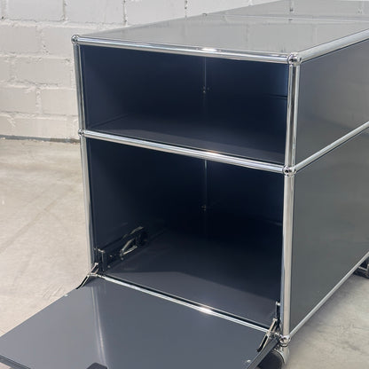 Technikmöbel anthrazit 1 Klappe seitlich 100x500x550+80mm