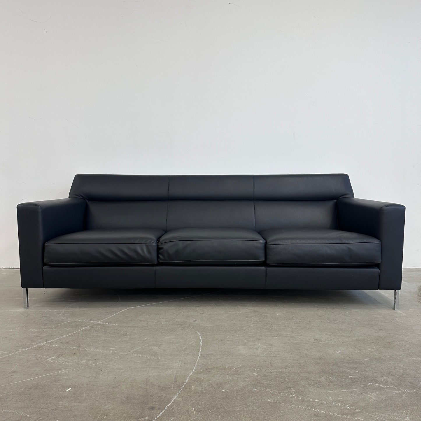 Moroso 3-Sitzer Steel Leder schwarz