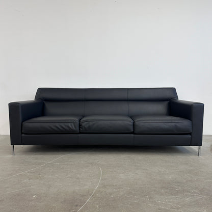 Moroso 3-Sitzer Steel Leder schwarz