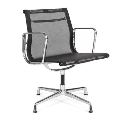 Vitra EA 107 Netz schwarz Chrom