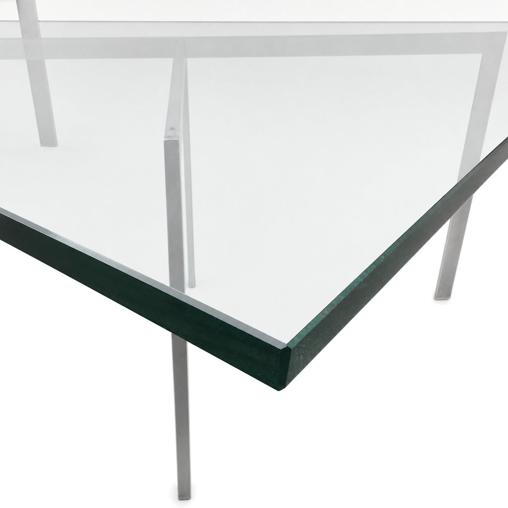 Knoll International Barcelona Couchtisch (neue Glasplatte) klein
