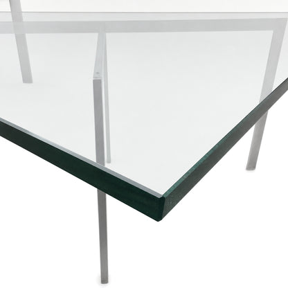 Knoll International Barcelona Couchtisch (neue Glasplatte) klein