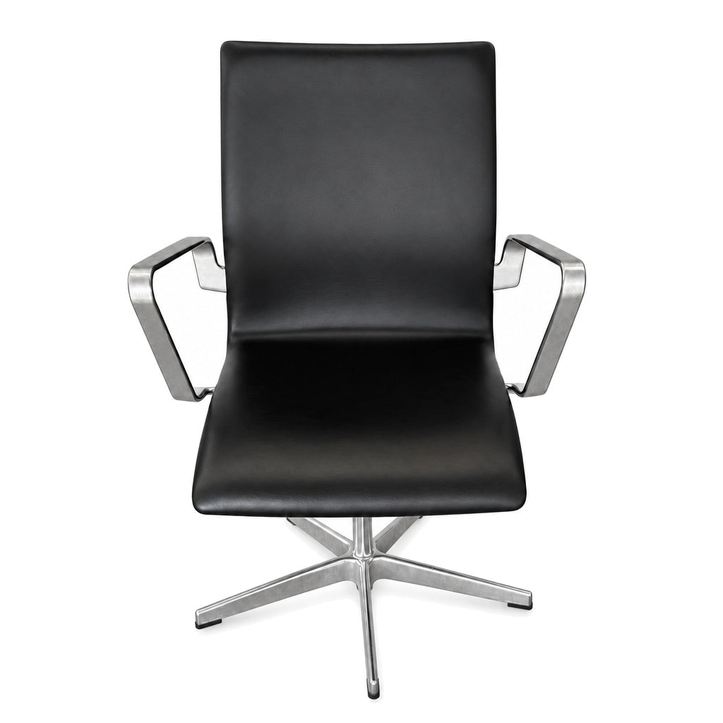 Fritz Hansen Oxford Leder schwarz