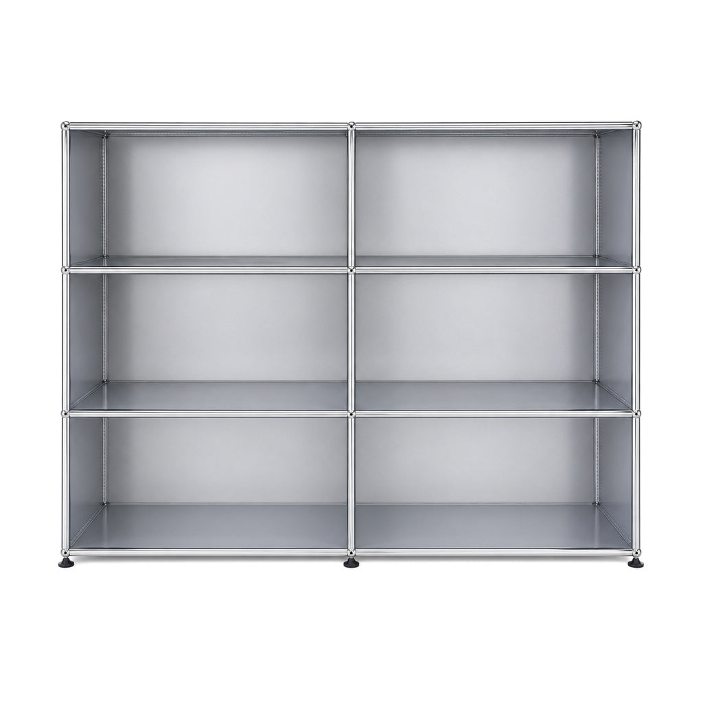 USM Haller Highboard 2x3 Mattsilber