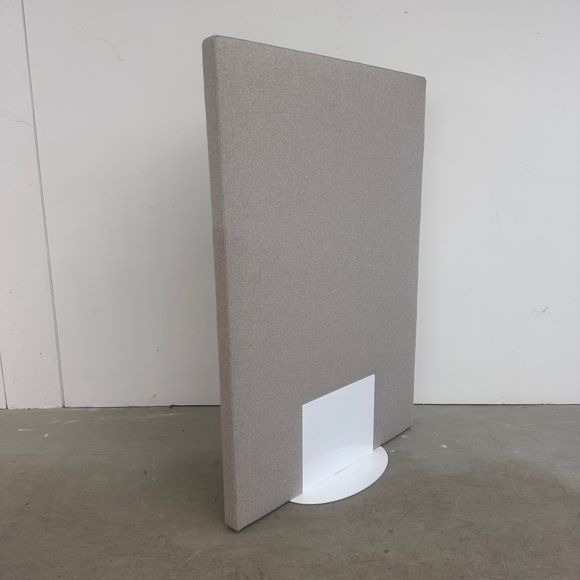 Akustiktrennwand 120cm Wollfilz hellgrau