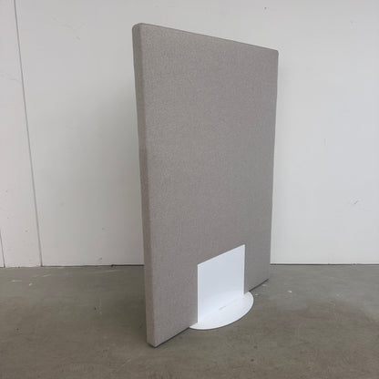 Akustiktrennwand 120cm Wollfilz hellgrau