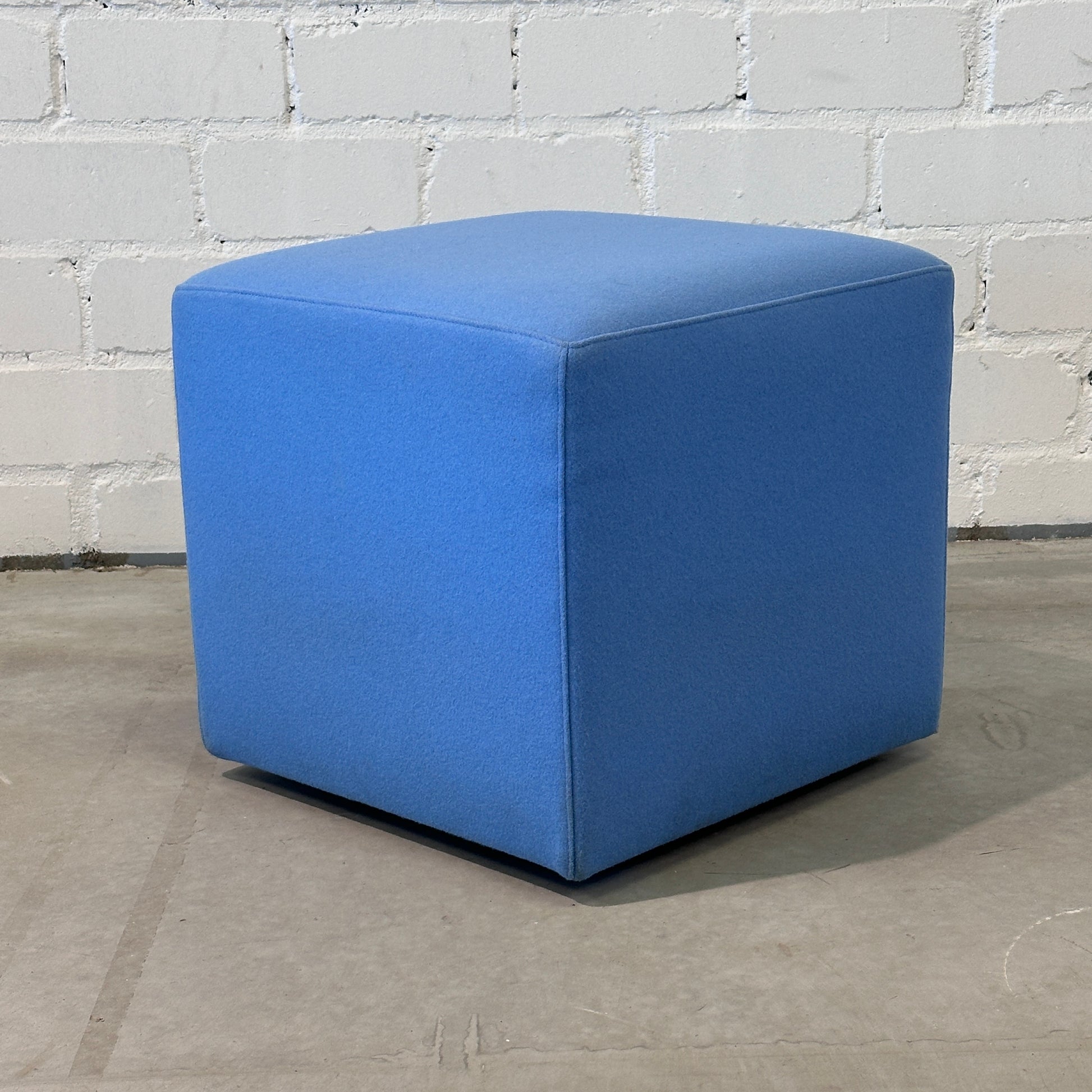 Sitzhocker Stoff 45x45x45 blau