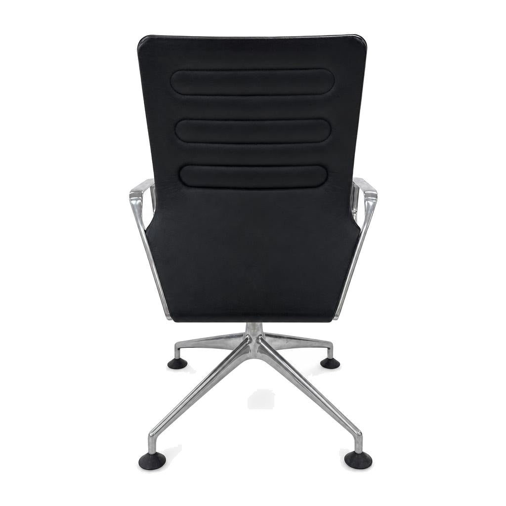 Vitra AC 4 Meet Leder schwarz